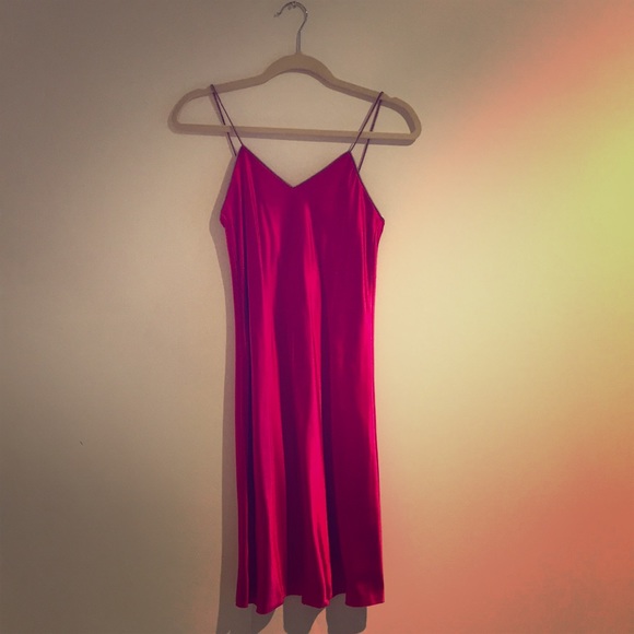 Helmut Lang Dresses & Skirts - Helmut Lang XS Pink Silk Zippered Dress - New